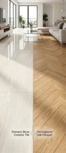 مقایسه پارکت و سرامیک کف